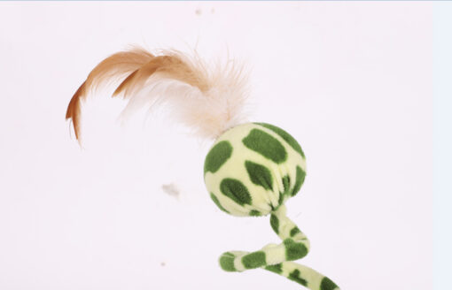 Interactive Snake Shape Missy Spring Cat Feather Toy