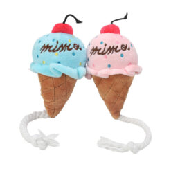 Cute Ice Cream Cone Shape Bite-resistant Pet Molar Toy