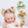 Children's Silicone Suction Cup Baby Gyro Spinning Toy
