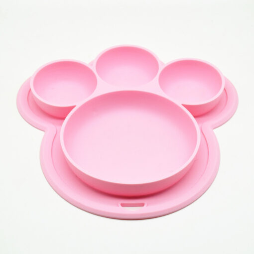 Silicone Bear's Paw Children's Feeding Dinner Plate