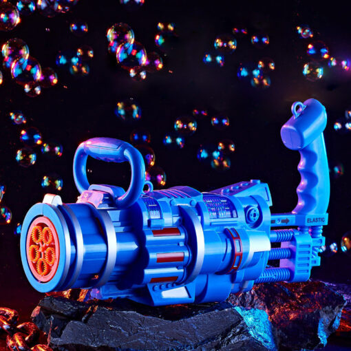 Automatic Electric Gatling Bubble Maker Machine Toys
