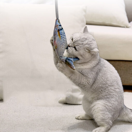 Interactive Pet Simulation Squeeze Fish Tail Swing Toy
