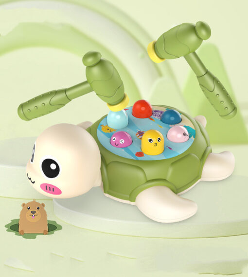 Interactive Whack A Mole Turtle Pounding Game Toy