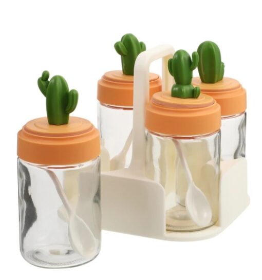 Portable Kitchen Bottle Seasoning Salt Shaker Jar