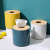 Creative Household Round Bucket Tissue Roll Holder