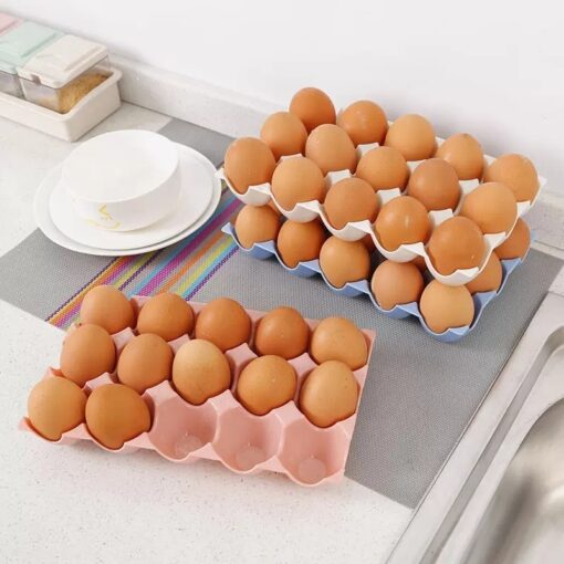 15 Grid Kitchen Egg Storage Container Holder Box