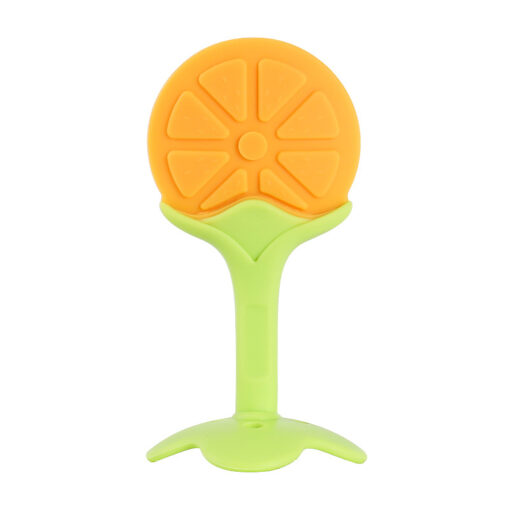 Silicone Fruit Shape Baby Teether Stick Chew Toy