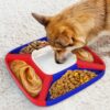 Interactive Non-Skid Slow Food Feeder Pet Bowls