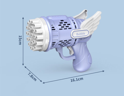 Automatic 23-Hole Gatling Gun Bubble Maker Kid's Toys