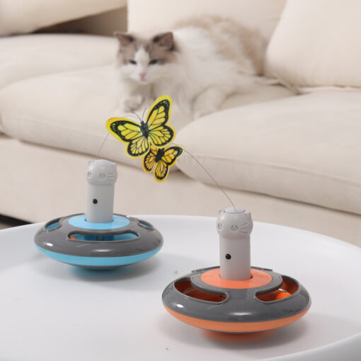 Interactive Electric Cat Teaser Rotating Butterfly Toy