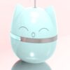 Interactive Funny Cartoon Cat Tumbler Feather Toy