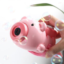 Automatic Pig Watch Bubble Blower Machine Kids Toy