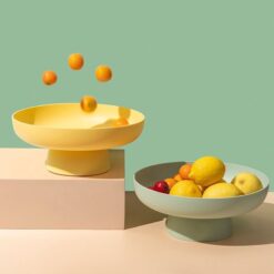 Creative Macaron Color Fruit Basket Snack Storage Tray