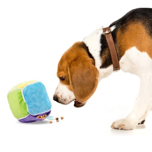 Interactive Rubik's Cube Pet Food Feeder Sniffing Toy