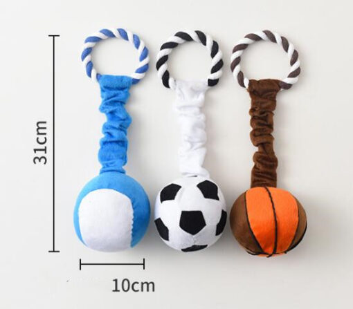Interactive Bite-resistant Squeaky Soft Ball Pet Chew Toy