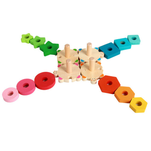Wooden Kids Montessori Tortoise Matching Game Toy