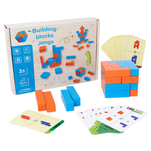 Wooden Building Blocks Logical Thinking Puzzle Toys