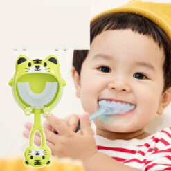 Silicone U-shaped Oral Care Cleaning Baby Toothbrush