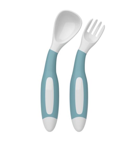 Bendable Baby Learn To Eat Self-Feeding Fork Spoon