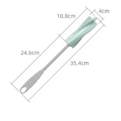 Long Handle Silicone Milk Bottle Glass Cleaning Brush