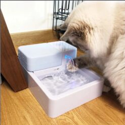 LED Automatic Pet Water Drinking Fountain Feeder Bowl