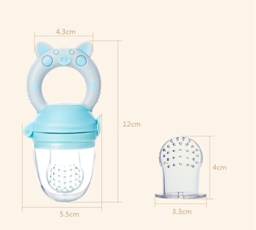Silicone Pig Shape Baby's Fruit Suckers Teether Pacifier