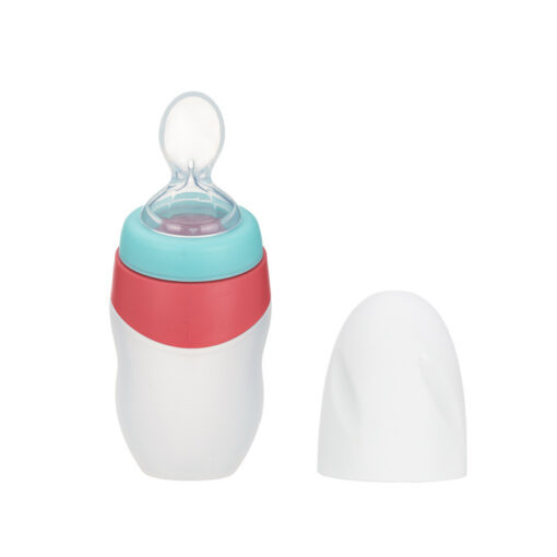 Silicone Squeeze Type Baby Cereal Spoon Bottle Feeder - Image 5