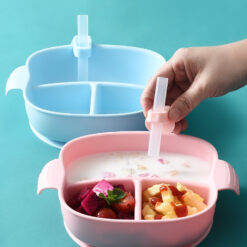 Non-slip Waterproof Silicone Infant Food Feeding Bowl