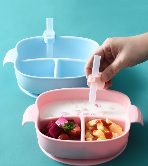 Non-slip Waterproof Silicone Infant Food Feeding Bowl