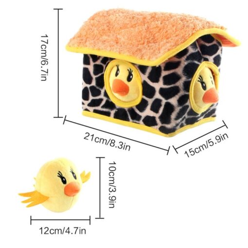 Funny Pet Hide And Seek Yellow Chicken Squeaky Toys
