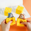 Creative Funny Antistress Squeeze Mouse Cheese Toy