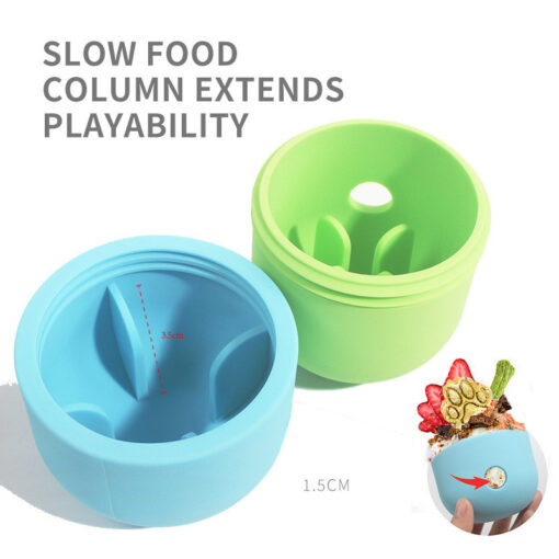 2 In 1 Silicone Pet Food Leakage Dispensing Ball Toy