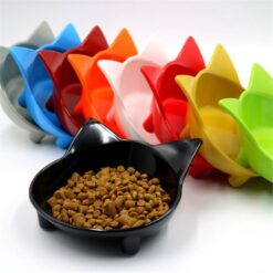 Cute Cat-shaped Anti-slip Pet Food Feeding Bowl