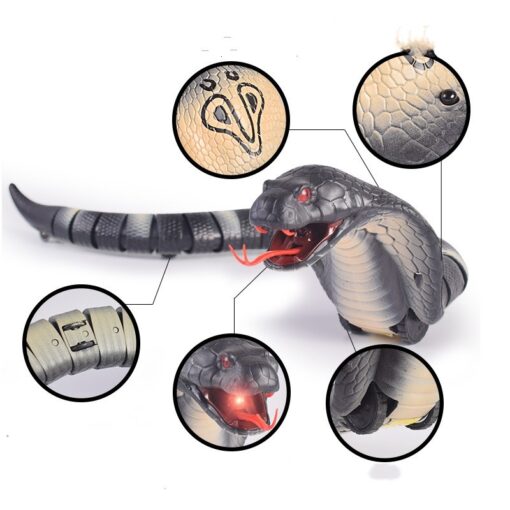 Realistic Remote Control USB Charging Cobra Snake Toy