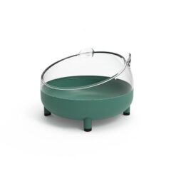 Stainless Steel Slanted Anti-spill Pet Food Feeder Bowl
