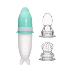 Squeeze Type Baby Rice Cereal Spoon Feeder Bottle