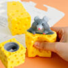 Creative Funny Antistress Squeeze Mouse Cheese Toy