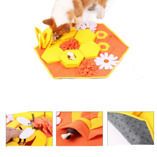 Pet Hide Slow Food Feeder Bee Sniffing Training Pad