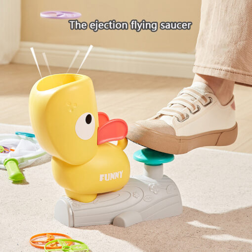 Flying Saucer Foot Stepping Ejection Launching Toy