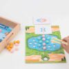 Children's Wooden Magnetic Bead Maze Fishing Toy