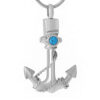 Stainless Steel Anchor Urn Necklace Men Pendant