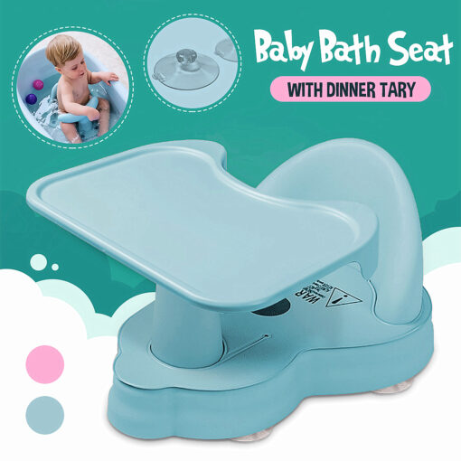 Anti-Slip Suction Toddler Bath Tub Seat Feeding Chair