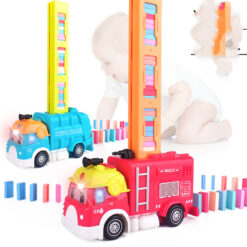 Electric Automatic Laying Domino Brick Train Car Toy