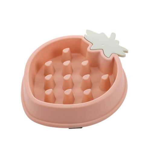 Non-slip Fruit Shape Pet Slow Food Feeder Bowl