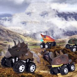 Children's Mini Cartoon Inertial Dinosaur Car Model Toy