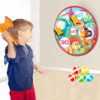 Interactive Indoor Sticky Balls Darts Board Throwing Toy