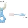 360° Soft Silicone U-shaped Baby Cleaning Toothbrush