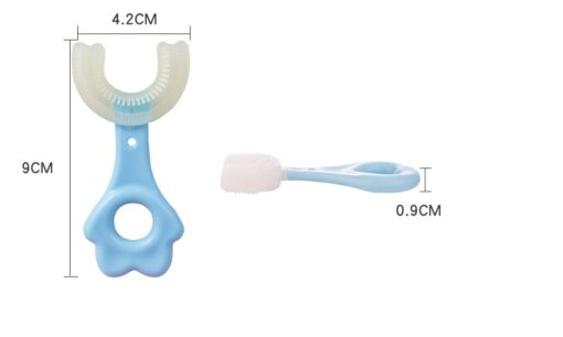 360° Soft Silicone U-shaped Baby Cleaning Toothbrush