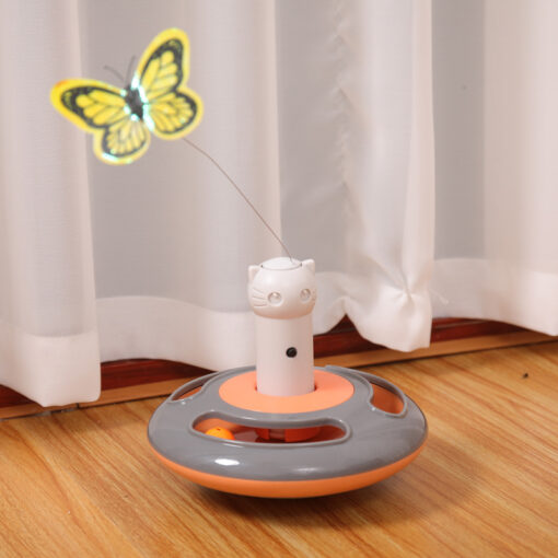 Interactive Electric Cat Teaser Rotating Butterfly Toy