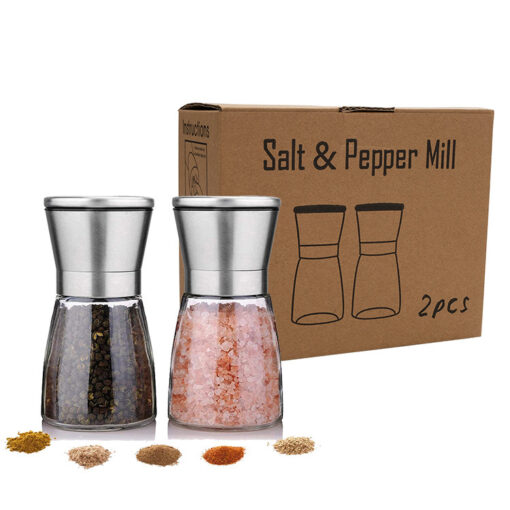Stainless Steel Refillable Spice Mill Pepper Grinder